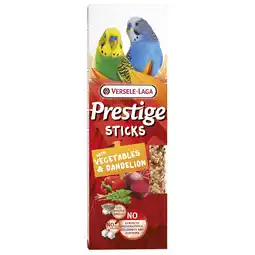 Pets Place Versele-Laga Prestige Sticks Kleine Parkieten - Vogelsnack - Groente Paardenbloem 60 g 2 stuks aanbieding