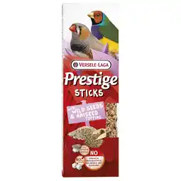 Pets Place Versele-Laga Prestige Sticks Kleine Zangvogels - Vogelsnack - Zaden Anijs 60 g 2 stuks aanbieding