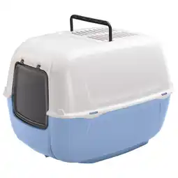 Pets Place Ferplast Kattentoilet Prima - Kattenbak - 52.5x39.5x38 cm Blauw aanbieding