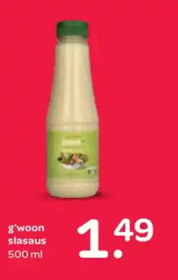 Spar G'woon slasaus aanbieding