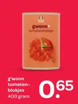 Spar G'woon tomaten blokjes aanbieding