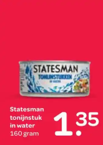 Spar Statesman tonijnstuk in water aanbieding