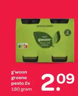 Spar G'woon groene pesto 2x aanbieding