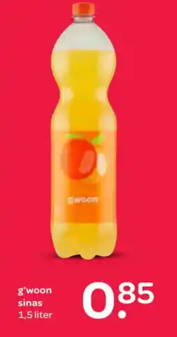 Spar g'woon sinas 1,5 liter aanbieding