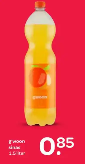 Spar g'woon sinas 1,5 liter aanbieding