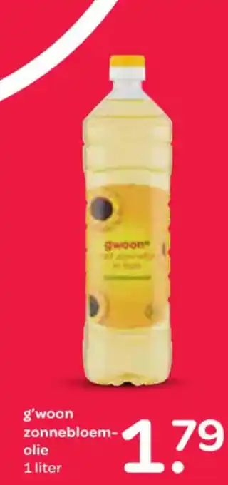 Spar G'woon zonnebloem olie aanbieding