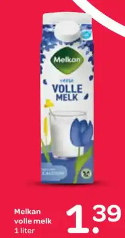 Spar Melkan volle melk aanbieding
