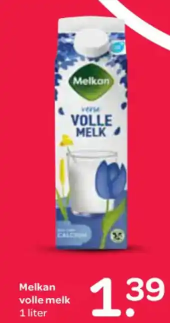 Spar Melkan volle melk aanbieding