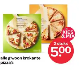 Spar Alle g'woon krokante pizza's aanbieding