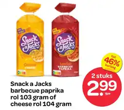 Spar Snack a Jacks barbecue paprika of cheese aanbieding