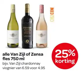 Spar Alle Van Zijl of Zensa aanbieding