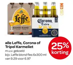 Spar Alle Leffe, Corona of Tripel Karmeliet aanbieding