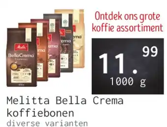 Naanhof Melitta Bella Crema koffiebonen aanbieding