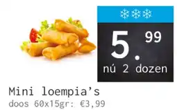 Naanhof Mini loempia's aanbieding