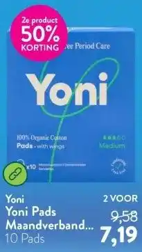 Holland & Barrett Yoni Pads Maandverband Medium aanbieding