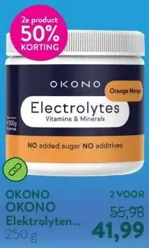 Holland & Barrett OKONO Elektrolyten Poeder Sinaasappelsmaak aanbieding