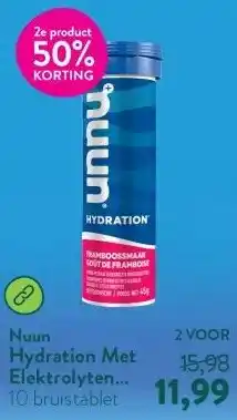Holland & Barrett Hydration Met Elektrolyten Framboos - 10 bruistabletten aanbieding