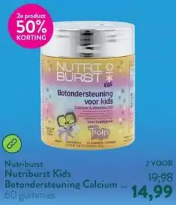 Holland & Barrett Nutriburst Kids Botondersteuning Calcium + Vitamine D3 4+ - 60 gummies aanbieding