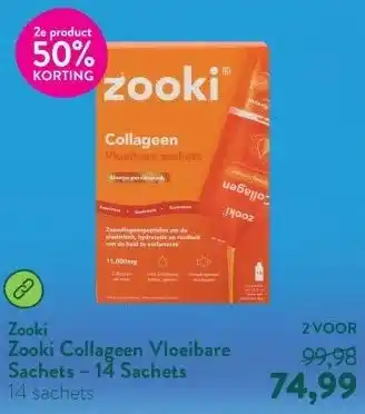 Holland & Barrett Zooki Collageen Vloeibare Sachets – 14 Sachets aanbieding