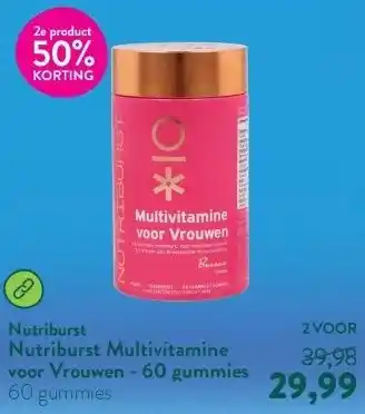 Holland & Barrett Nutriburst Multivitamine voor Vrouwen - 60 gummies aanbieding