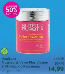Holland & Barrett Nutriburst PowerPlus Biotine 2500mcg - 60 gummies aanbieding