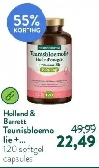 Holland & Barrett Teunisbloemolie + Vitamine B6 1500mg aanbieding