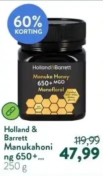 Holland & Barrett Manukahoning 650+ MGO Monofloraal aanbieding