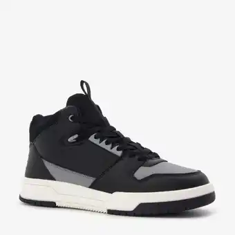 Scapino Blue Box hoge heren sneakers zwart met grijs aanbieding