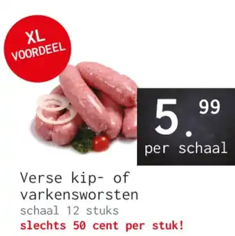 Naanhof Verse kip of varkensworsten aanbieding