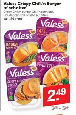 Coop Valess Crispy Chik'n Burger of schnitzel aanbieding