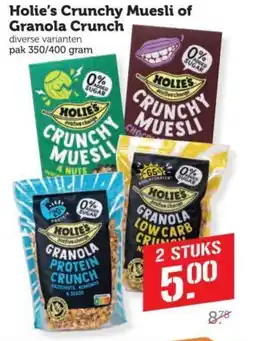 Coop Holie's Crunchy Muesli of Granola Crunch aanbieding