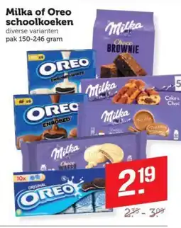 Coop Milka of Oreo schoolkoeken aanbieding