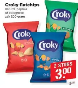 Coop Croky flatchips aanbieding