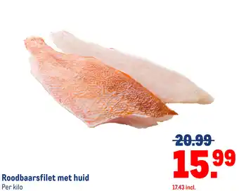Makro Roodbaarsfilet met huid aanbieding