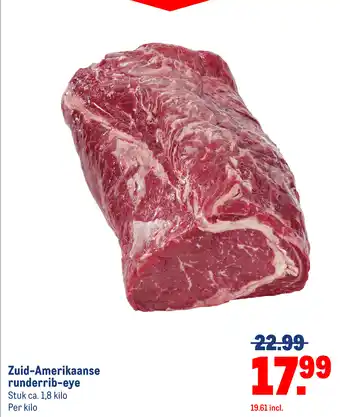 Makro Zuid-Amerikaanse runderrib-eye aanbieding