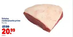 Makro Schotse runderpicanha prime aanbieding