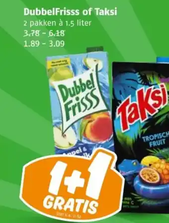 Poiesz DubbelFrisss of Taksi aanbieding