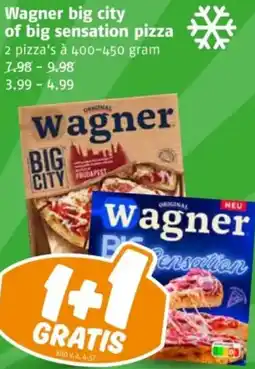 Poiesz Wagner big city of big sensation pizza aanbieding