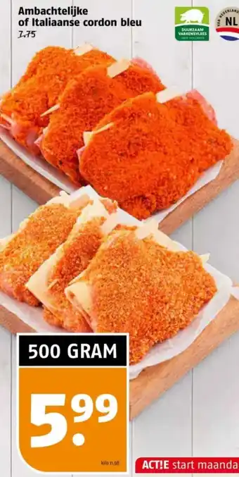 Poiesz Ambachtelijke of Italiaanse cordon bleu aanbieding