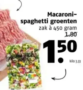 Poiesz Macaroni spaghetti groenten aanbieding