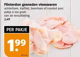 Poiesz Flinterdun gesneden vleeswaren aanbieding