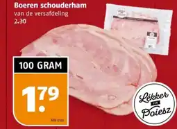 Poiesz Boeren schouderham aanbieding