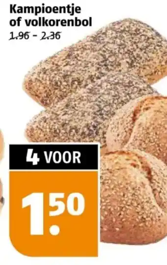 Poiesz Kampioentje of volkorenbol aanbieding