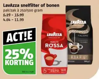 Poiesz LavAzza snelfilter of bonen aanbieding