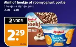Poiesz Almhof hoekje of roomyoghurt portie aanbieding