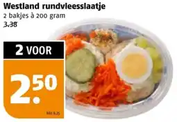 Poiesz Westland rundvleesslaatje aanbieding