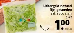 Poiesz IJsbergsla naturel fijn gesneden aanbieding