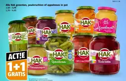 Poiesz Alle Hak groenten, peulvruchten of appelmoes in pot aanbieding