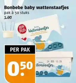 Poiesz Bonbebe baby wattenstaafjes aanbieding