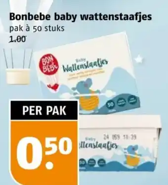 Poiesz Bonbebe baby wattenstaafjes aanbieding